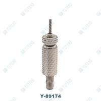 Self-locking Metal Snap with safety nut Terminal Connect with Stainless Steel Wire RopeY-89174