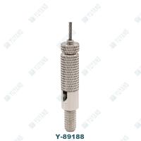 brass faceted cord grip strain relief connector with safety lock Y-89188